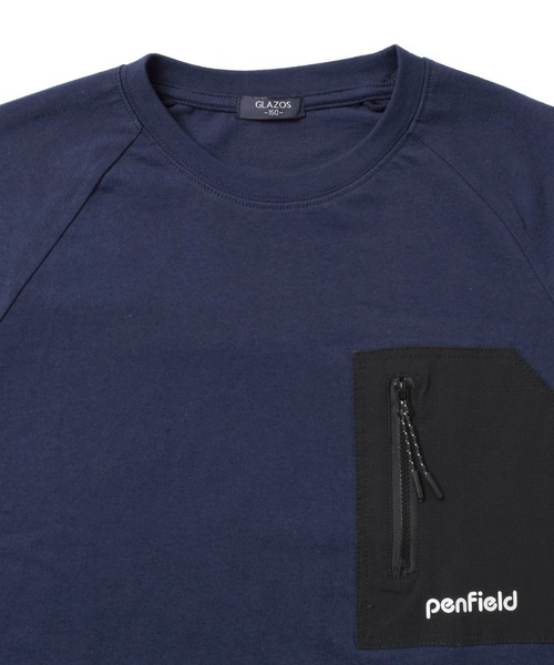 PEN FIELD(ペンフィールド)の「【Penfield】ジップポケットラグランTシャツ(Tシャツ/カットソー・キッズ・レッド/グリーン/ネイビー・140cm/150cm/160cm/170cm)」の18枚目の写真