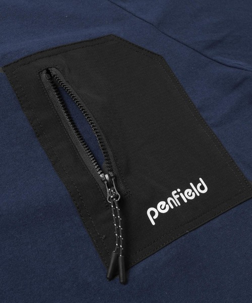 PEN FIELD(ペンフィールド)の「【Penfield】ジップポケットラグランTシャツ(Tシャツ/カットソー・キッズ・レッド/グリーン/ネイビー・140cm/150cm/160cm/170cm)」の16枚目の写真