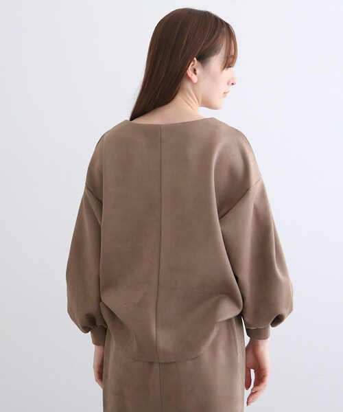 INDIVI（インディヴィ）の「【SETUP可能】スエードライク 袖コンシャストップス（Tシャツ/カットソー・レディース・ナチュラル/キャメル/ライトパープル・05/12/13/15 /34/38）」の13枚目の写真