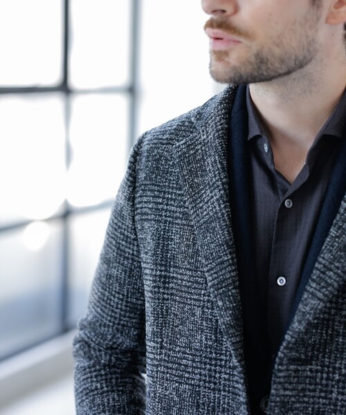 EPOCA UOMO（エポカウォモ）の「グレンチェックチェスターコート