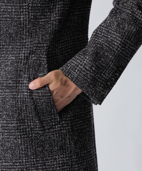 EPOCA UOMO（エポカウォモ）の「グレンチェックチェスターコート