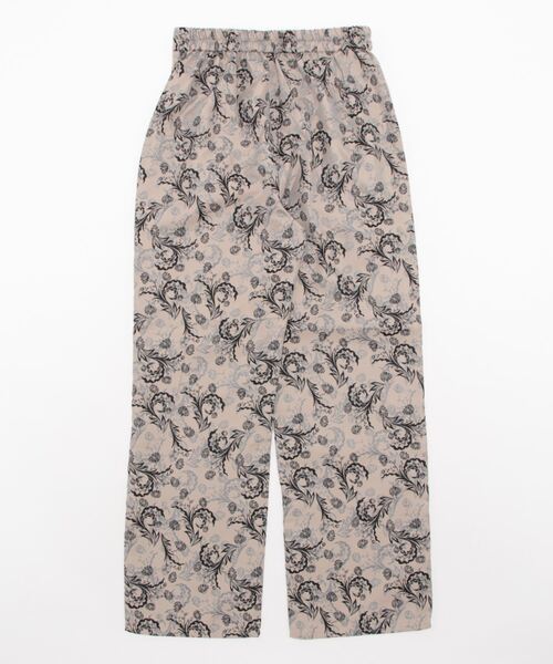 Settimissimo(セッティミッシモ)の「フラワーモチーフジャガードパンツ(その他パンツ・レディース・ネイビー/イエロー・M)」の3枚目の写真