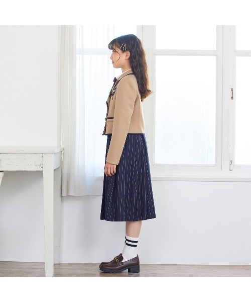 100 ベビー・キッズ 【CHOPIN】格子ジャンパースカートスーツ