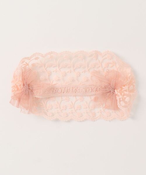 Catherine Cottage（キャサリンコテージ）の「レトロレースヘアバンド（ヘアバンド・キッズ・ベージュ/ピンク・FREE）」の5枚目の写真