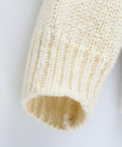 BRANSHES（ブランシェス）の「ボンテン付きニット（ニット/セーター・キッズ・ピンクベージュ/アイボリー・M/L/XL）」の12枚目の写真