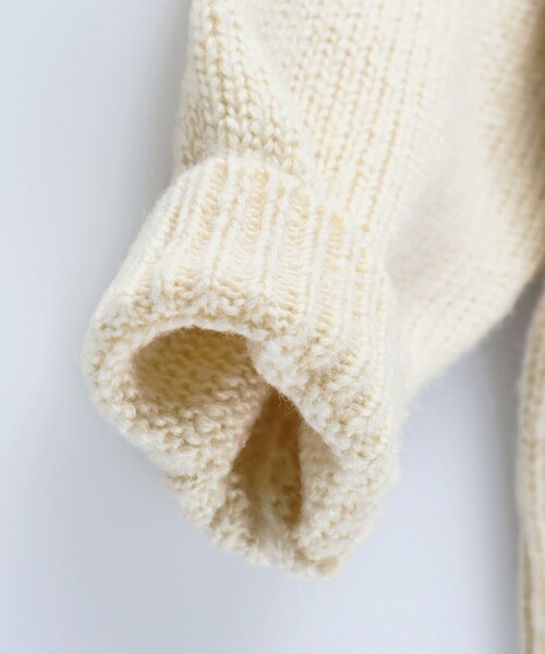 BRANSHES（ブランシェス）の「ボンテン付きニット（ニット/セーター・キッズ・ピンクベージュ/アイボリー・M/L/XL）」の13枚目の写真