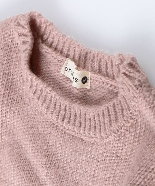 BRANSHES（ブランシェス）の「ボンテン付きニット（ニット/セーター・キッズ・ピンクベージュ/アイボリー・M/L/XL）」の17枚目の写真