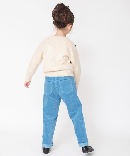 BRANSHES（ブランシェス）の「ボンテン付きニット（ニット/セーター・キッズ・ピンクベージュ/アイボリー・M/L/XL）」の6枚目の写真