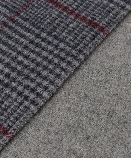 BEAUTY&YOUTH UNITED ARROWS（ビューティーアンドユースユナイテッドアローズ）の「カシミヤ ダブルフェイス チェック マフラー（マフラー・メンズ・オフホワイト/グレー/ダークグレー・FREE）」の5枚目の写真