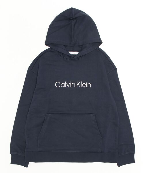 Calvin Klein(カルバン・クライン)の「【Calvin Klein】Calvin Kleinロゴ刺繍スウェットフーディパーカー 40HM231(パーカー・メンズ・グレー/ホワイト/ブラック/ネイビー・L/S/M)」の4枚目の写真