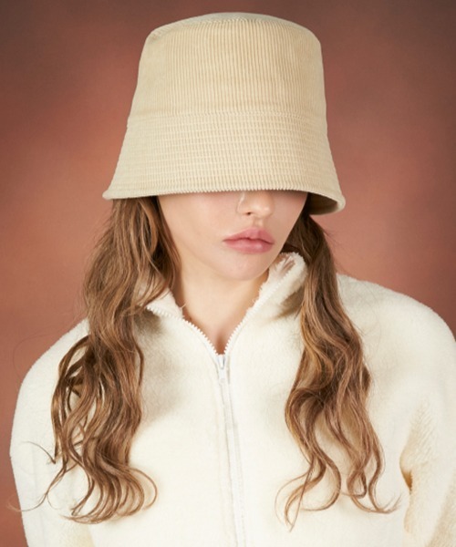 【セール】【VARZAR/バザール】Corduroy stud drop bucket hat/コーデュロイスタッドドロップ バケットハット（ハット）｜VARZAR（バザール）