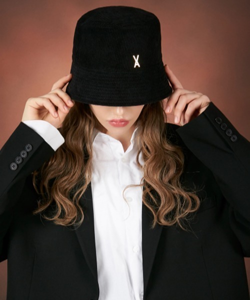 【セール】【VARZAR/バザール】Corduroy stud drop bucket hat/コーデュロイスタッドドロップ バケットハット（ハット）｜VARZAR（バザール）
