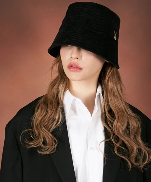 【セール】【VARZAR/バザール】Corduroy stud drop bucket hat/コーデュロイスタッドドロップ バケットハット（ハット）｜VARZAR（バザール）