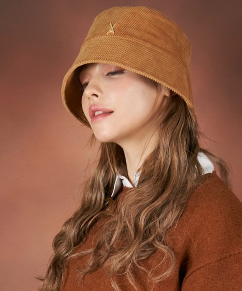 【セール】【VARZAR/バザール】Corduroy stud drop bucket hat/コーデュロイスタッドドロップ バケットハット（ハット）｜VARZAR（バザール）