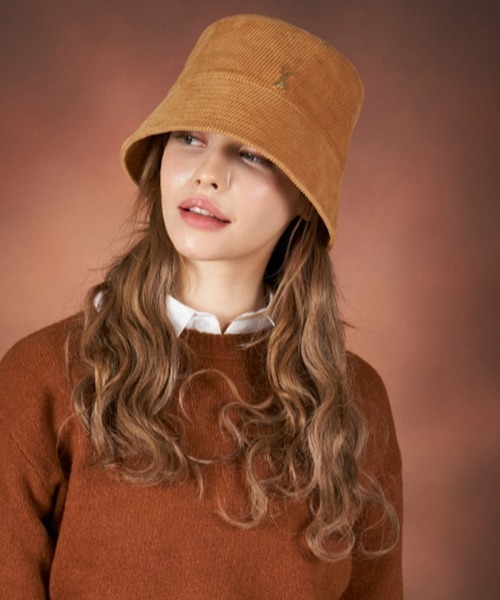 【セール】【VARZAR/バザール】Corduroy stud drop bucket hat/コーデュロイスタッドドロップ バケットハット（ハット）｜VARZAR（バザール）