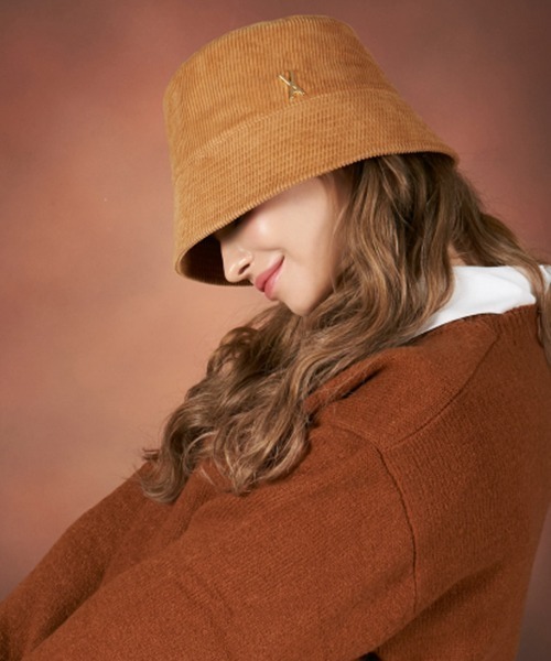 【セール】【VARZAR/バザール】Corduroy stud drop bucket hat/コーデュロイスタッドドロップ バケットハット（ハット）｜VARZAR（バザール）