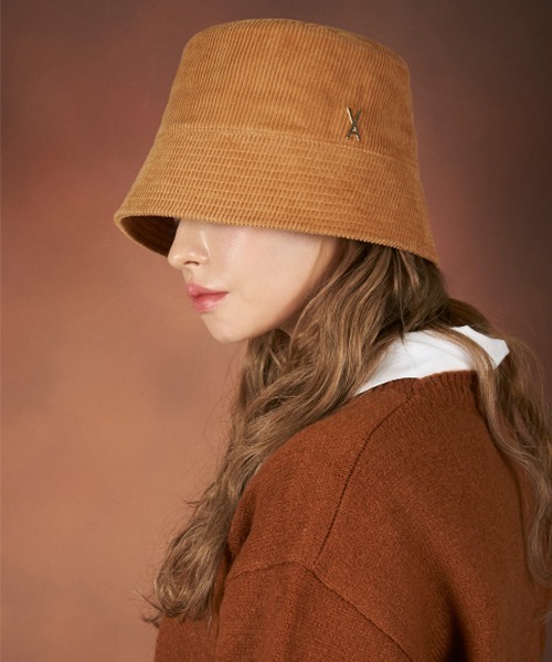 【セール】【VARZAR/バザール】Corduroy stud drop bucket hat/コーデュロイスタッドドロップ バケットハット（ハット）｜VARZAR（バザール）