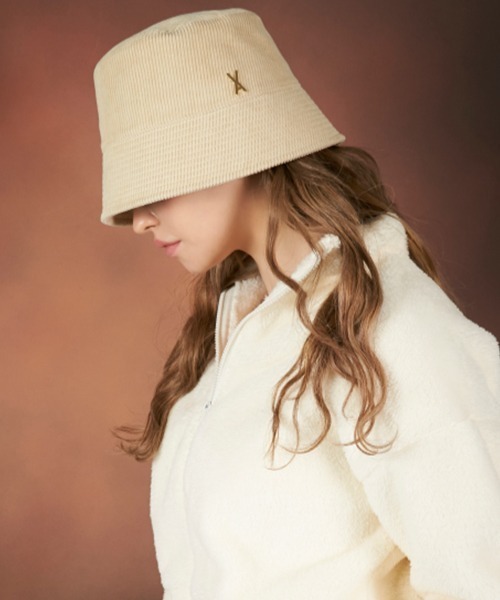 【セール】【VARZAR/バザール】Corduroy stud drop bucket hat/コーデュロイスタッドドロップ バケットハット（ハット）｜VARZAR（バザール）