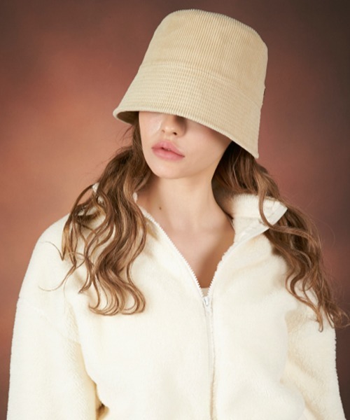 【セール】【VARZAR/バザール】Corduroy stud drop bucket hat/コーデュロイスタッドドロップ バケットハット（ハット）｜VARZAR（バザール）
