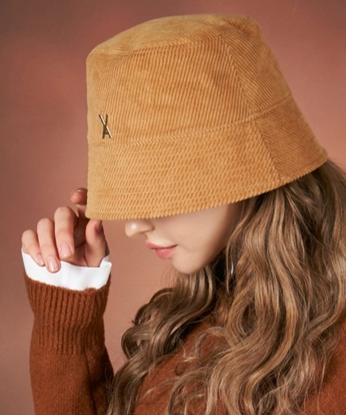 【セール】【VARZAR/バザール】Corduroy stud drop bucket hat/コーデュロイスタッドドロップ バケットハット（ハット）｜VARZAR（バザール）
