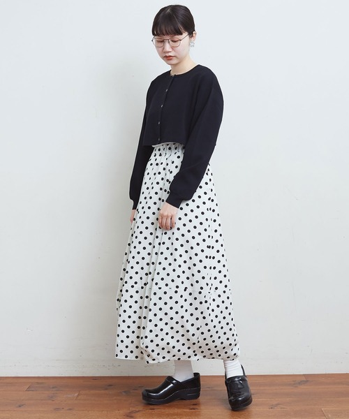 fig Ｌondon（フィグロンドン）の「●DOT balloon SK（スカート・レディース・アイボリー/ブラック・FREE）」の20枚目の写真