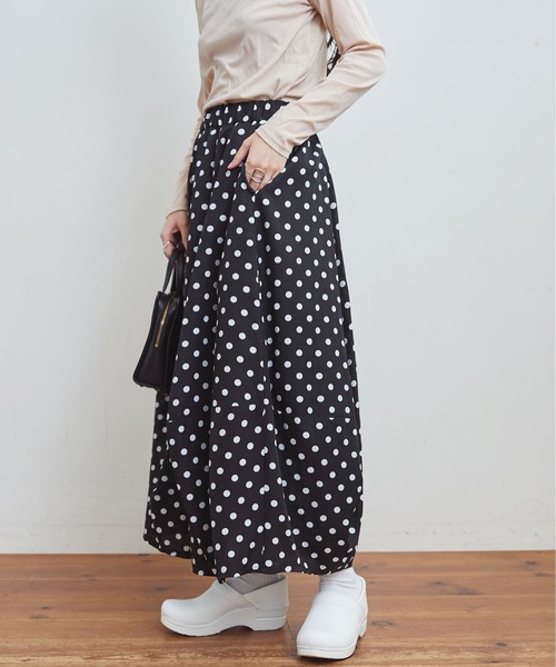 fig Ｌondon（フィグロンドン）の「●DOT balloon SK（スカート・レディース・アイボリー/ブラック・FREE）」の5枚目の写真