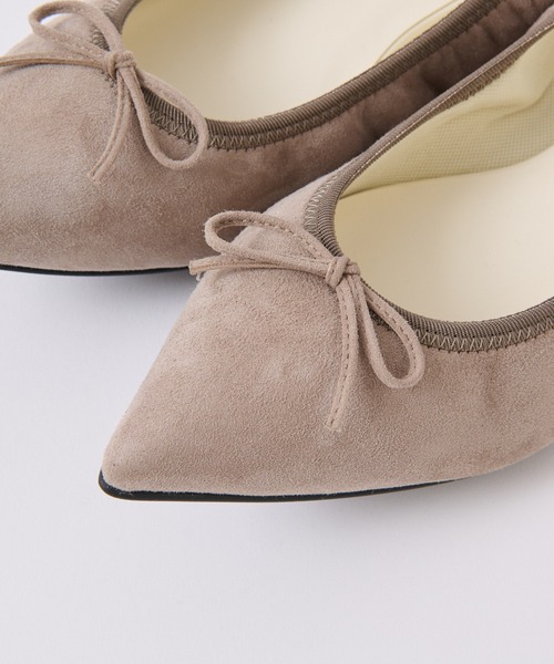 RIVE DROITE(リヴドロワ)の「足元を美しく見せるフォルムが魅力/ポインテットバレエ(バレエシューズ・レディース・グレー系その他・38/39/36/37)」の8枚目の写真