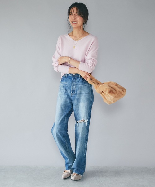 RIVE DROITE(リヴドロワ)の「足元を美しく見せるフォルムが魅力/ポインテットバレエ(バレエシューズ・レディース・グレー系その他・38/39/36/37)」の2枚目の写真