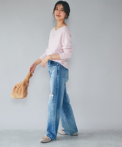 RIVE DROITE(リヴドロワ)の「足元を美しく見せるフォルムが魅力/ポインテットバレエ(バレエシューズ・レディース・グレー系その他・38/39/36/37)」の3枚目の写真