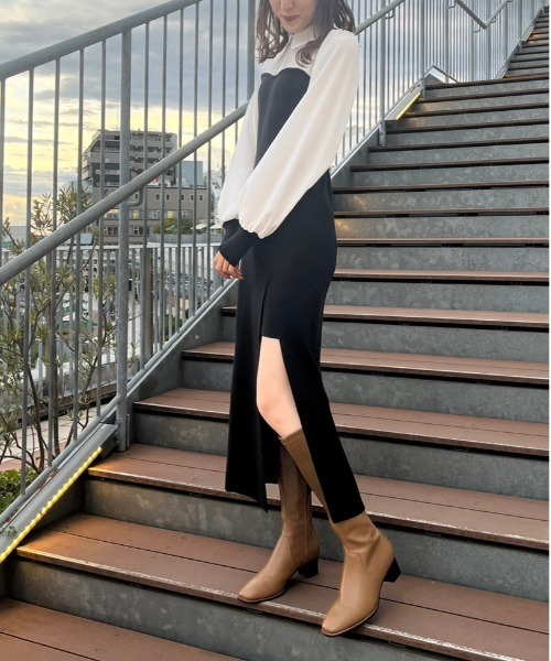 TORTE（トルテ）の「ブラウスドッキングワンピース（ワンピース・レディース・ブラック/ライトグリーン/ピンク・FREE）」の2枚目の写真