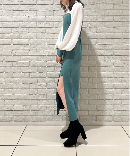 TORTE（トルテ）の「ブラウスドッキングワンピース（ワンピース・レディース・ブラック/ライトグリーン/ピンク・FREE）」の20枚目の写真