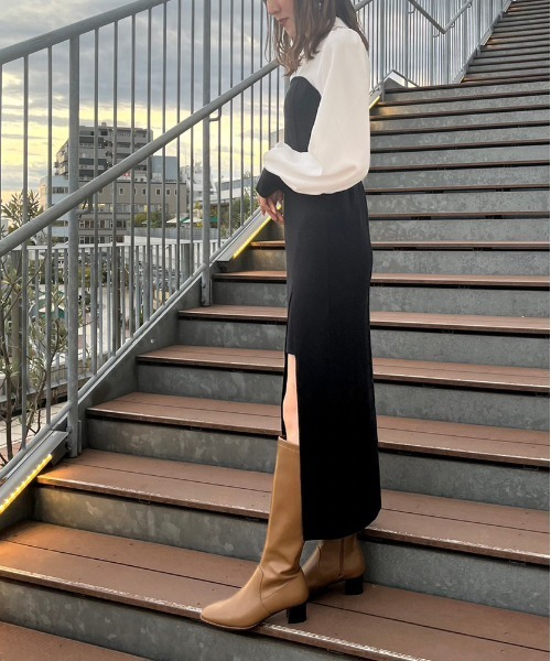 TORTE（トルテ）の「ブラウスドッキングワンピース（ワンピース・レディース・ブラック/ライトグリーン/ピンク・FREE）」の22枚目の写真