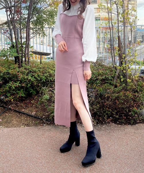 TORTE（トルテ）の「ブラウスドッキングワンピース（ワンピース・レディース・ブラック/ライトグリーン/ピンク・FREE）」の18枚目の写真