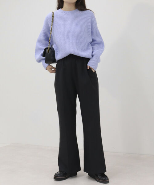 fredy emue（フレディエミュ）の「ストライプイージースラックスパンツ（その他パンツ・レディース・ブラック/チャコールグレー/ライトグレー・36/38）」の8枚目の写真