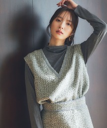 Andemiu | 【セットアップ対応】ツイード×カット2P180625(Tシャツ/カットソー)