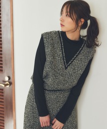 Andemiu | 【セットアップ対応】ツイード×カット2P180625(Tシャツ/カットソー)