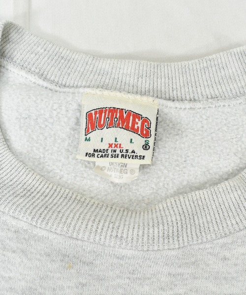 VINTAGE(ヴィンテージ)の「【ヴィンテージ古着】90's NUTMEG MILLS RACING クルーネックスウェット USA製(スウェット・メンズ・グレー・XX-LARGE)」の6枚目の写真