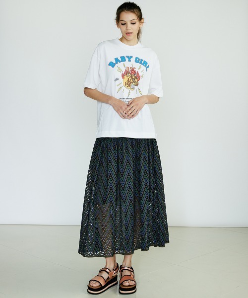 DOUBLE STANDARD CLOTHING(ダブルスタンダードクロージング)の「DSC/ オリジナルプリントTシャツ(Tシャツ/カットソー・レディース・オフホワイト/ブラック・FREE)」の13枚目の写真