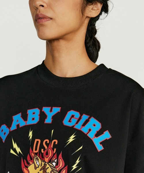 DOUBLE STANDARD CLOTHING(ダブルスタンダードクロージング)の「DSC/ オリジナルプリントTシャツ(Tシャツ/カットソー・レディース・オフホワイト/ブラック・FREE)」の3枚目の写真