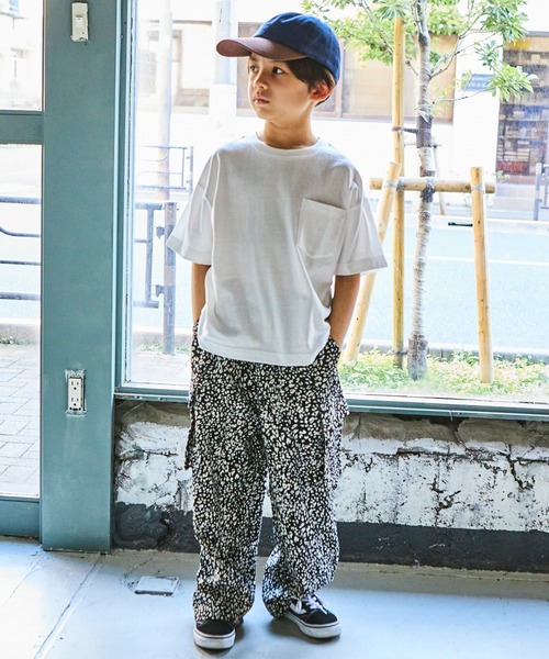 PAIRMANON STREET（ペアマノンストリート）の「【PAIRMANON STREET】【プレミアムコットン100】選べる2タイプポケット付き半袖Tシャツ（Tシャツ/カットソー・キッズ・グリーン/レッド/ブラック/パープル/ブラックミックス/ブルー系その他2/ブルー系その他/ベージュ系その他/ライトブルー/ホワイト/ホワイト系その他/オレンジ・120/140/130/150/100/110/90）」の14枚目の写真