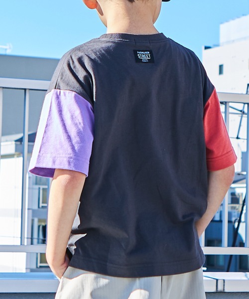 PAIRMANON STREET（ペアマノンストリート）の「【PAIRMANON STREET】【プレミアムコットン100】選べる2タイプポケット付き半袖Tシャツ（Tシャツ/カットソー・キッズ・グリーン/レッド/ブラック/パープル/ブラックミックス/ブルー系その他2/ブルー系その他/ベージュ系その他/ライトブルー/ホワイト/ホワイト系その他/オレンジ・120/140/130/150/100/110/90）」の19枚目の写真