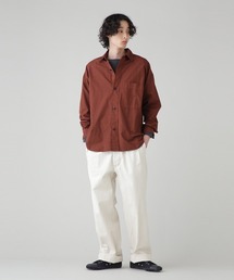 備品】MHL.COMPACT COTTON POPLIN SHIRT