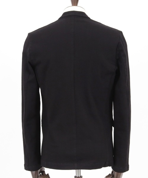 felkod(フィルコッド)の「mj9090-Stretch Denim Collarless Jacket デニムジャケット(デニムジャケット・メンズ・ブラック/ブルー系その他・L/M/S)」の4枚目の写真