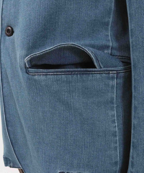 felkod(フィルコッド)の「mj9090-Stretch Denim Collarless Jacket デニムジャケット(デニムジャケット・メンズ・ブラック/ブルー系その他・L/M/S)」の11枚目の写真