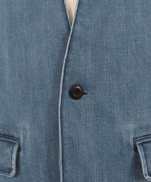 felkod(フィルコッド)の「mj9090-Stretch Denim Collarless Jacket デニムジャケット(デニムジャケット・メンズ・ブラック/ブルー系その他・L/M/S)」の12枚目の写真