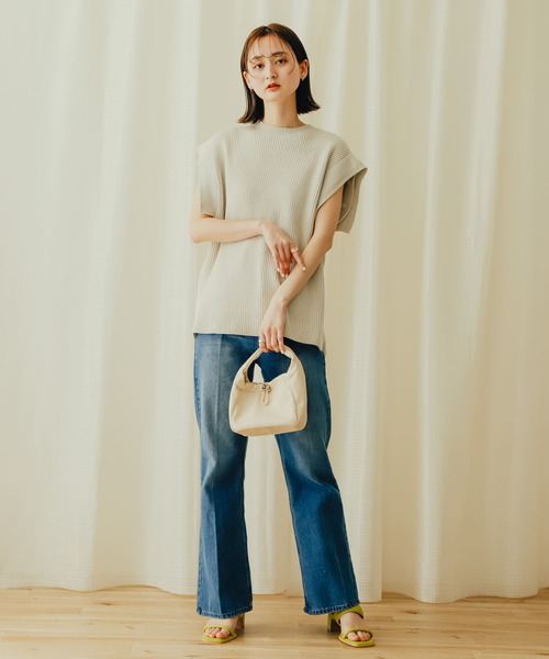 SENSE OF PLACE by URBAN RESEARCH（センスオブプレイスバイアーバンリサーチ）の「ドローコードワンハンドルバッグ（ハンドバッグ・レディース・アイボリー/ブラック/パープル・ONE）」の9枚目の写真