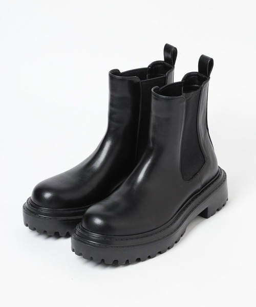 LEPSIM(レプシィム)の「ライト厚底サイドゴアブーツ 181029(ブーツ・レディース・アイボリー/ブラック・MEDIUM/SMALL/LARGE)」の6枚目の写真