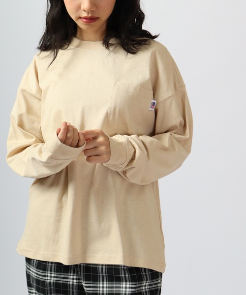 spiritoso(スピリトーゾ)の「spiritoso USAコットン ロンT 長袖(Tシャツ/カットソー・レディース・ブラック/カーキ/ベージュ/パープル/ブルー系・FREE)」の1枚目の写真