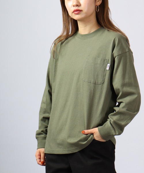 spiritoso(スピリトーゾ)の「spiritoso USAコットン ロンT 長袖(Tシャツ/カットソー・レディース・ブラック/カーキ/ベージュ/パープル/ブルー系・FREE)」の3枚目の写真