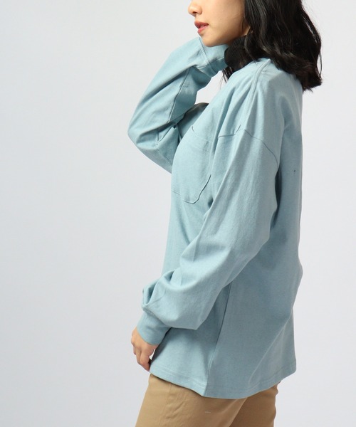 spiritoso(スピリトーゾ)の「spiritoso USAコットン ロンT 長袖(Tシャツ/カットソー・レディース・ブラック/カーキ/ベージュ/パープル/ブルー系・FREE)」の14枚目の写真
